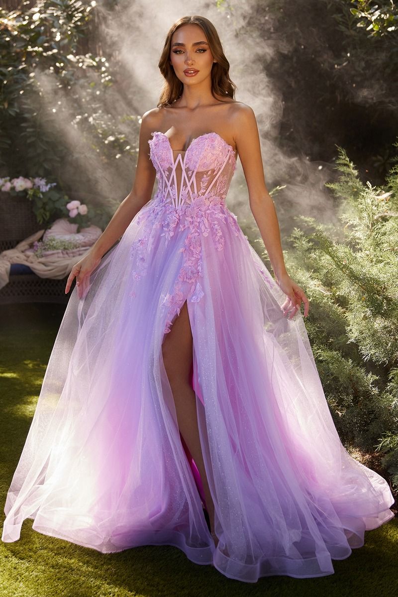 CD24-A1237 OFF THE SHOULDER A-LINE GOWN